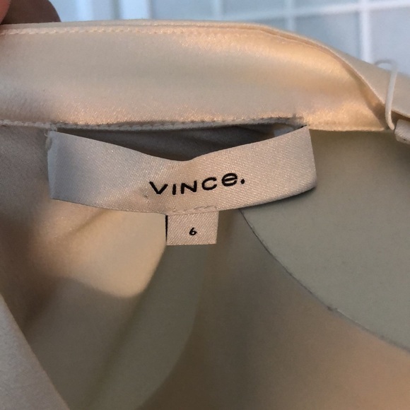 NWT Vince Cream Shirt Dress sz 6 - Picture 11 of 11